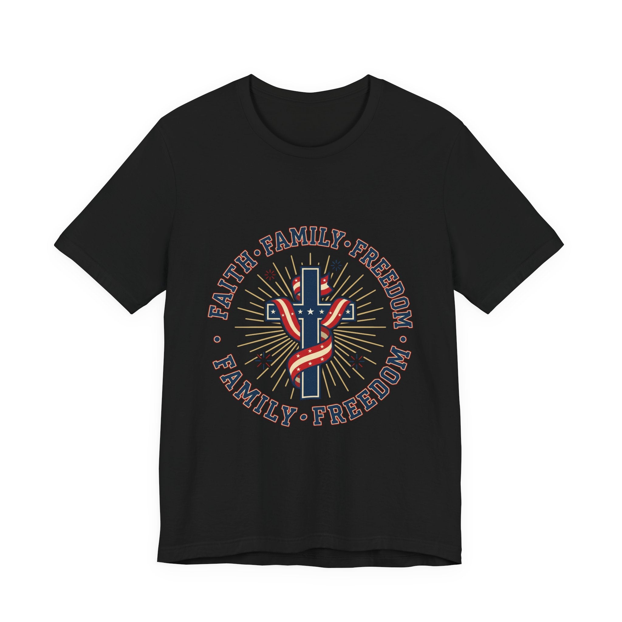 Faith Family Freedom Tee | Patriotic, Faith-Based July 4th