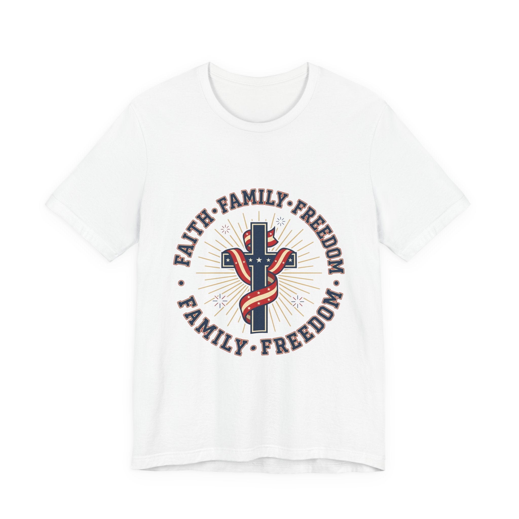 Faith Family Freedom Tee | Patriotic, Faith-Based July 4th