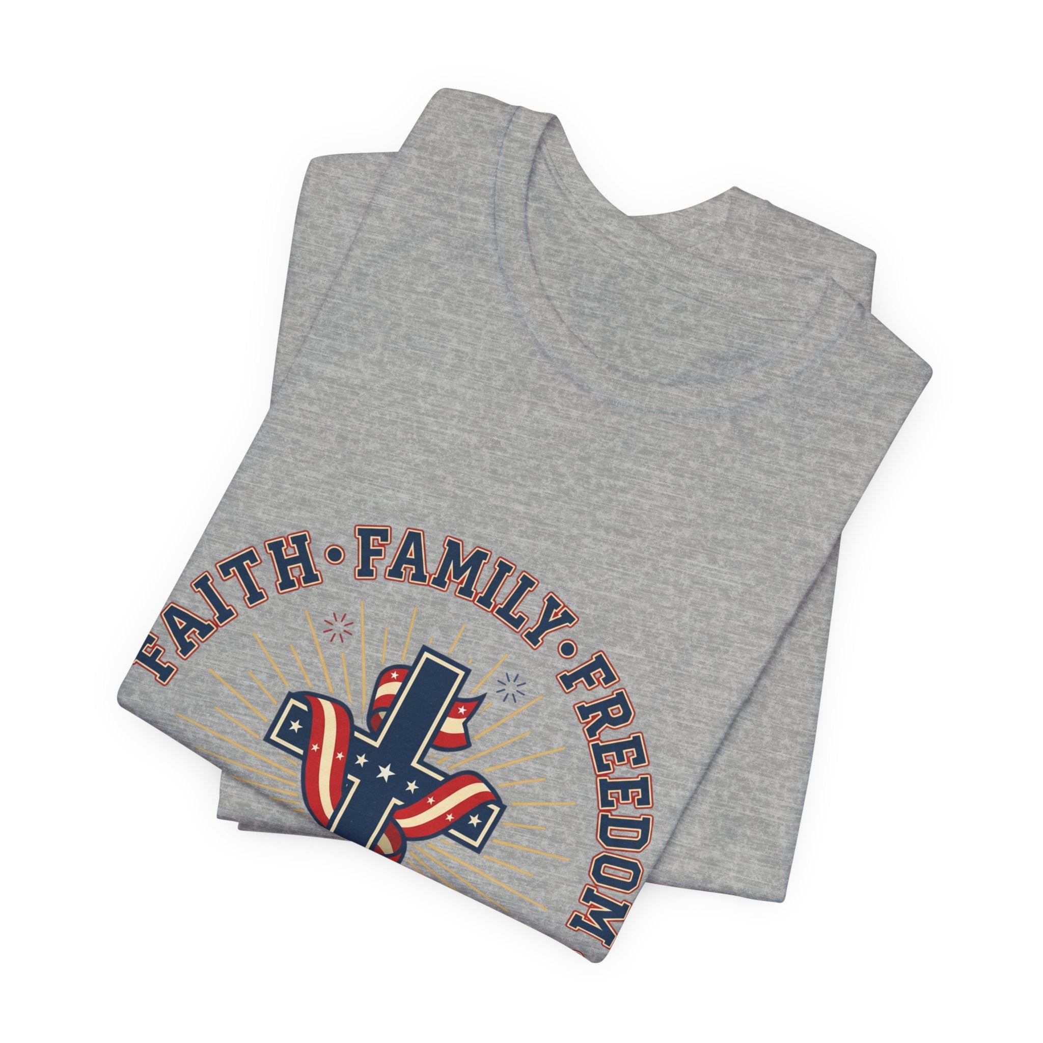 Faith Family Freedom Tee | Patriotic, Faith-Based July 4th