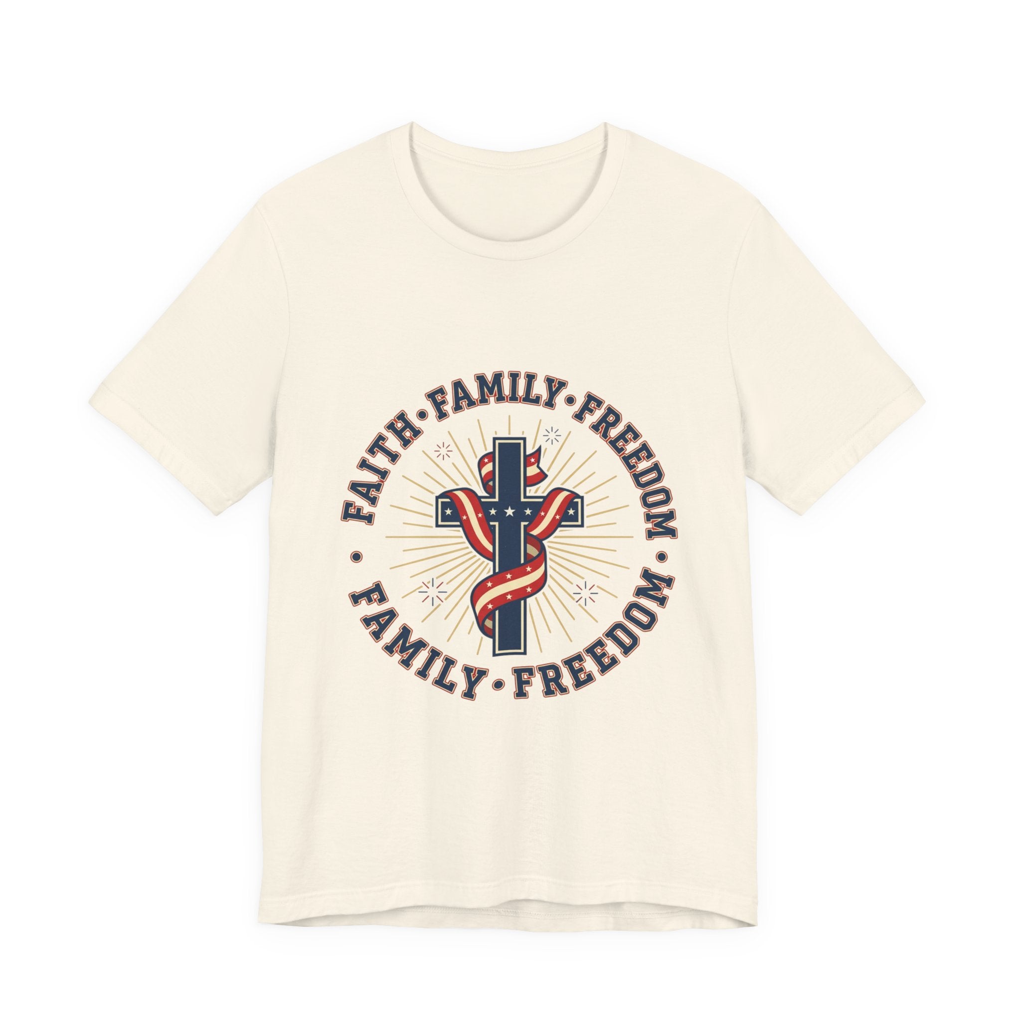 Faith Family Freedom Tee | Patriotic, Faith-Based July 4th