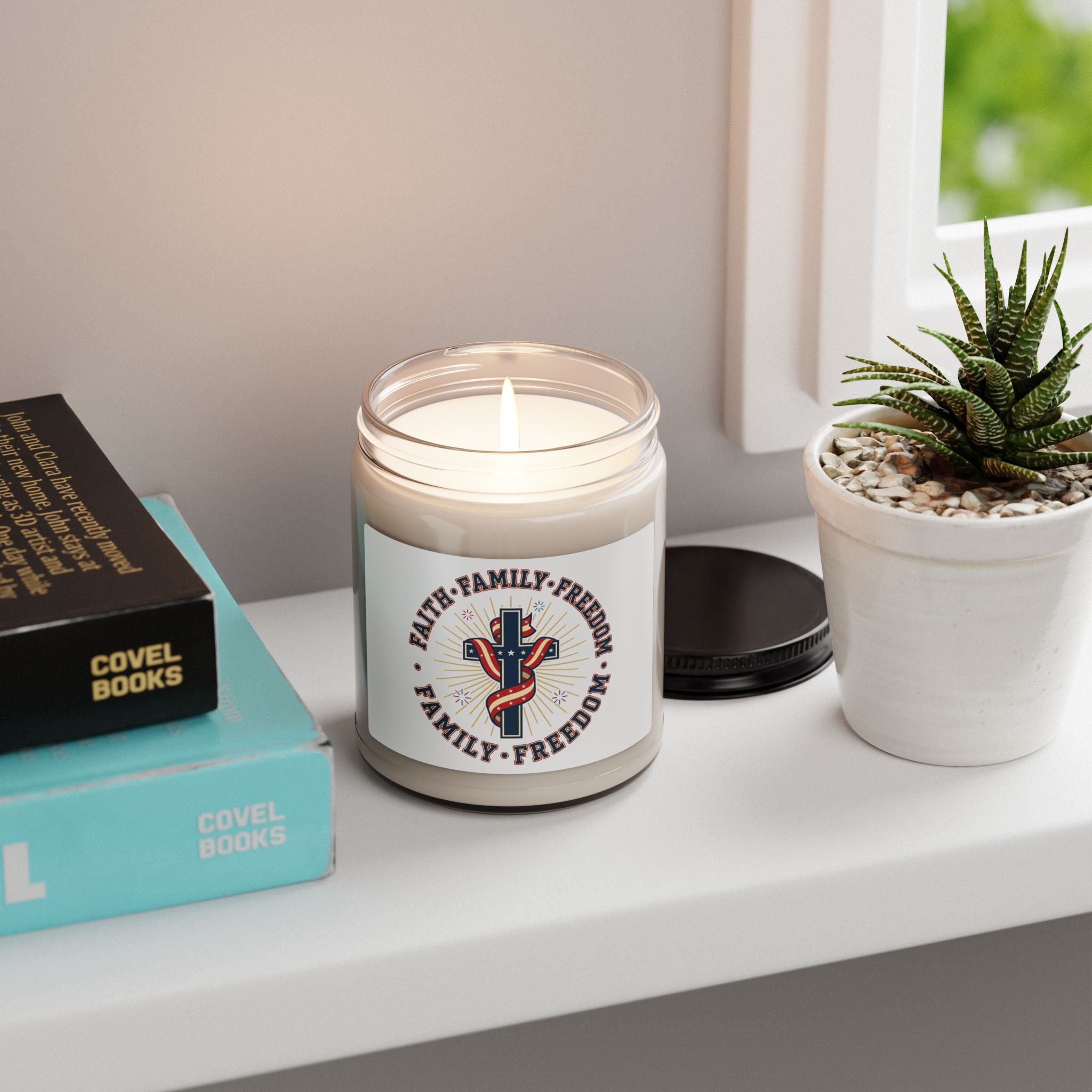 Faith • Family • Freedom Soy Candle | Patriotic, Vintage Americana 4th of July