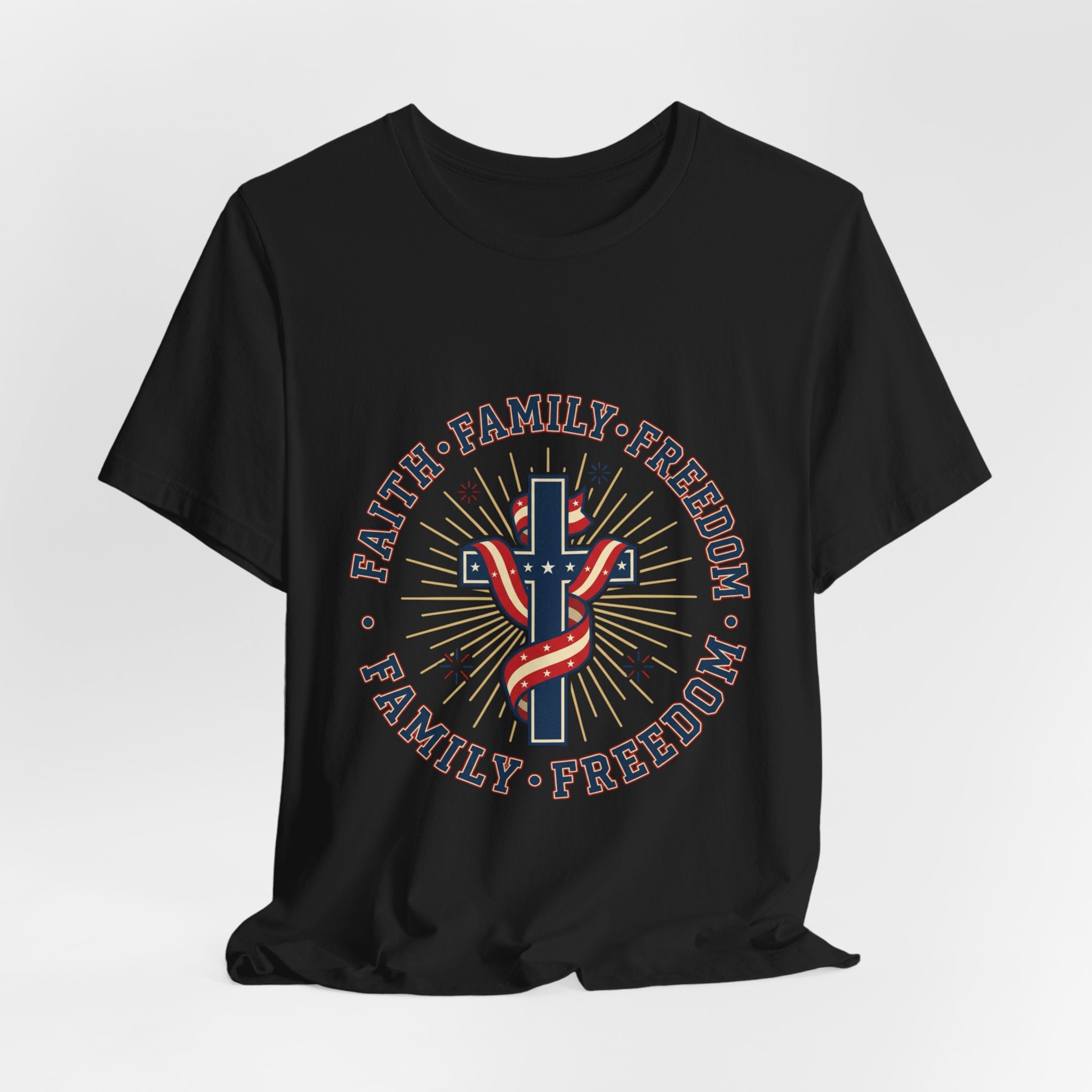 Faith Family Freedom Tee | Patriotic, Faith-Based July 4th