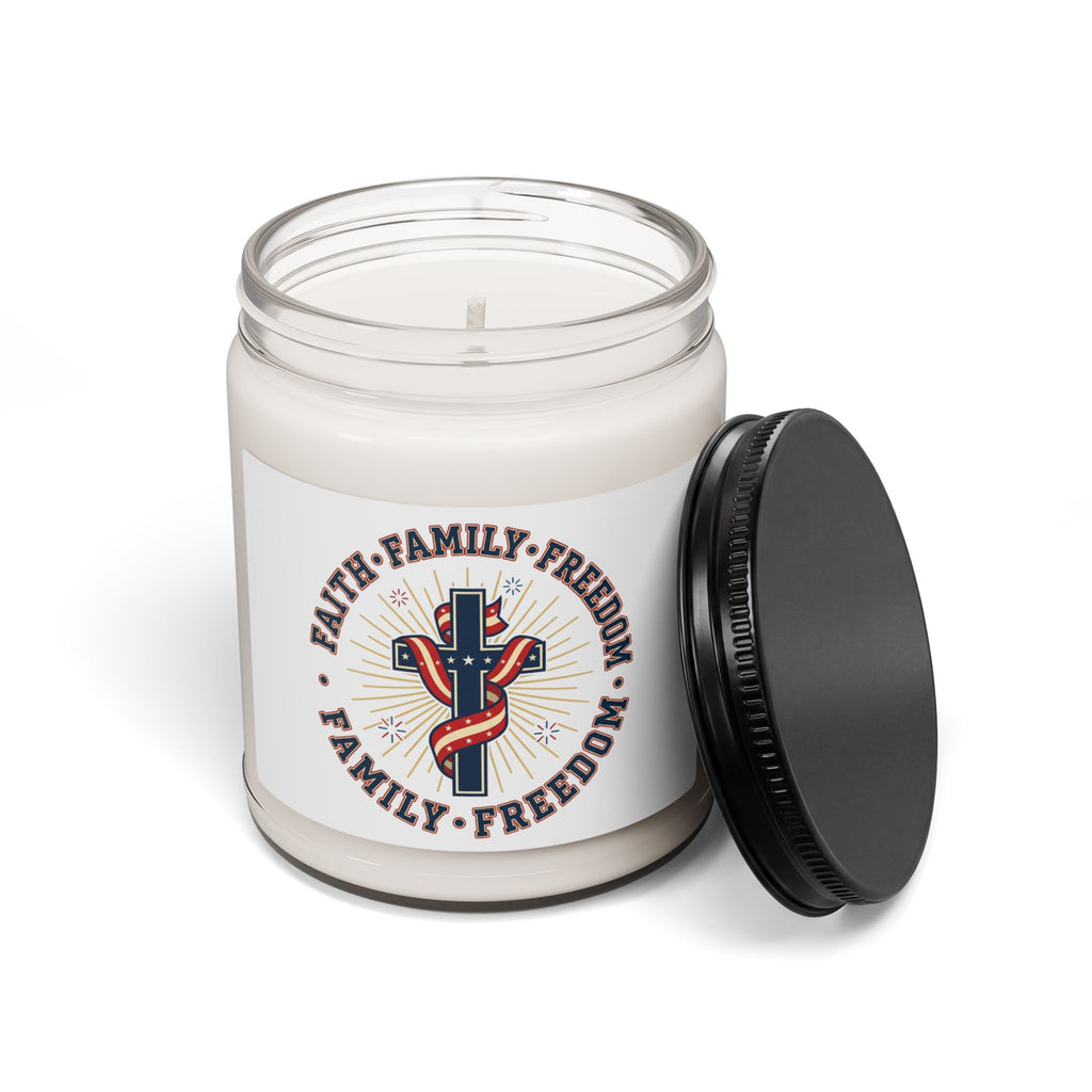 Faith • Family • Freedom Soy Candle | Patriotic, Vintage Americana 4th of July