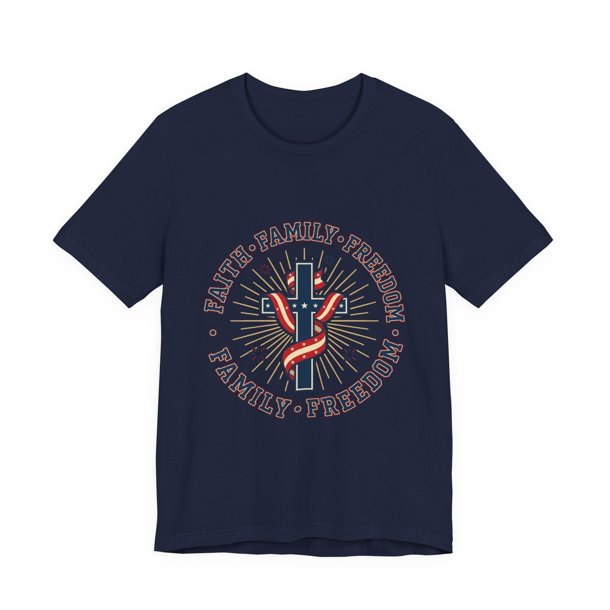 Faith Family Freedom Tee | Patriotic, Faith-Based July 4th