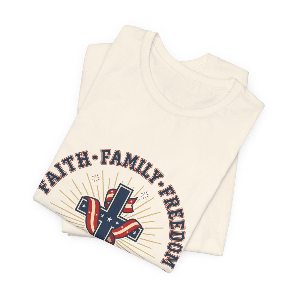 Faith Family Freedom Tee | Patriotic, Faith-Based July 4th