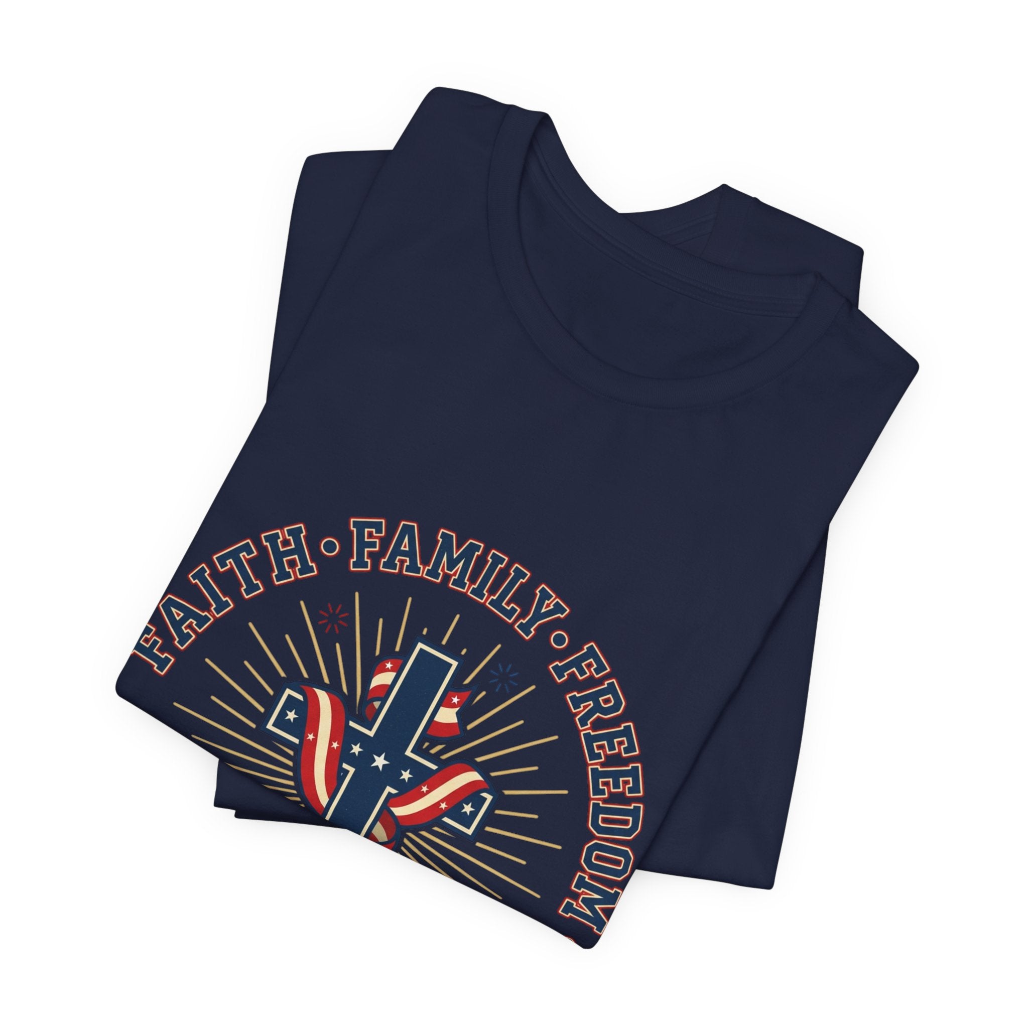 Faith Family Freedom Tee | Patriotic, Faith-Based July 4th