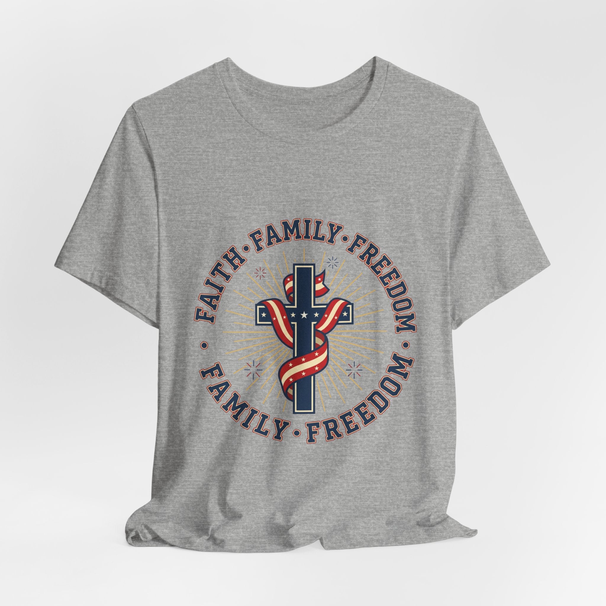 Faith Family Freedom Tee | Patriotic, Faith-Based July 4th
