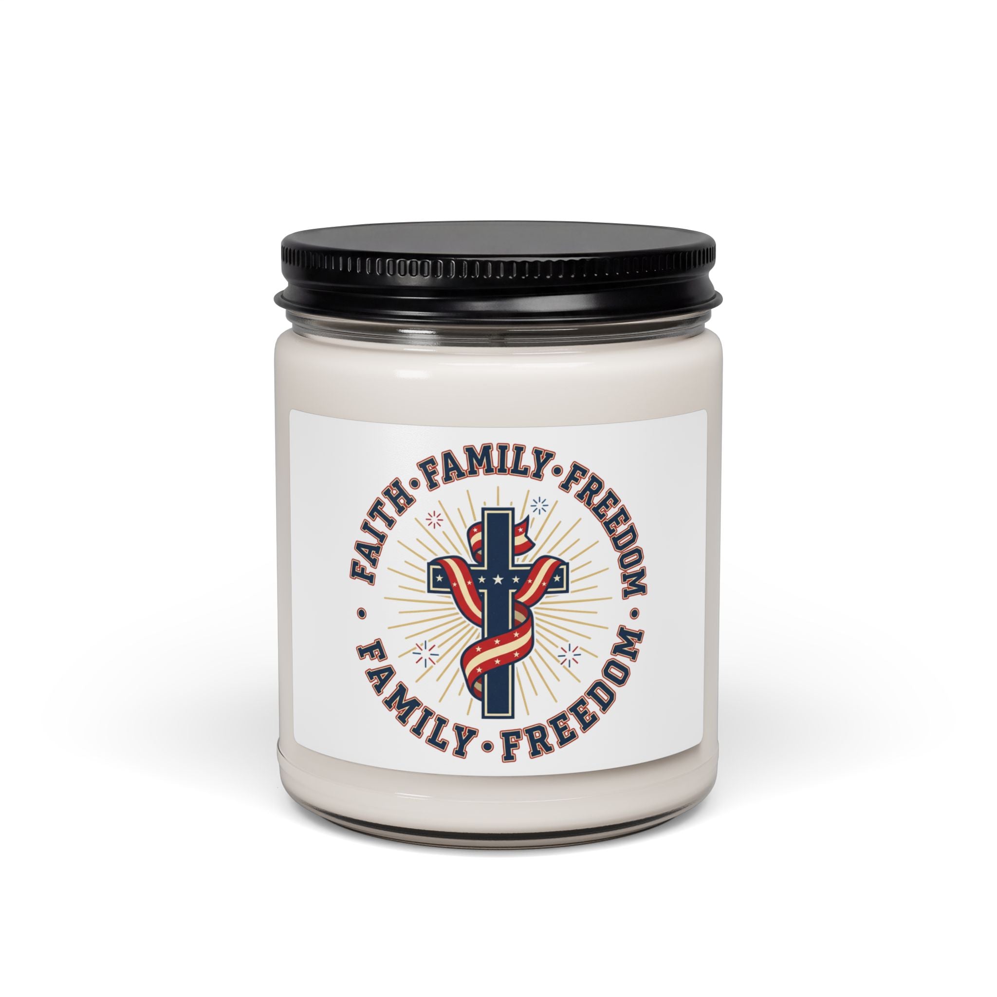 Faith • Family • Freedom Soy Candle | Patriotic, Vintage Americana 4th of July