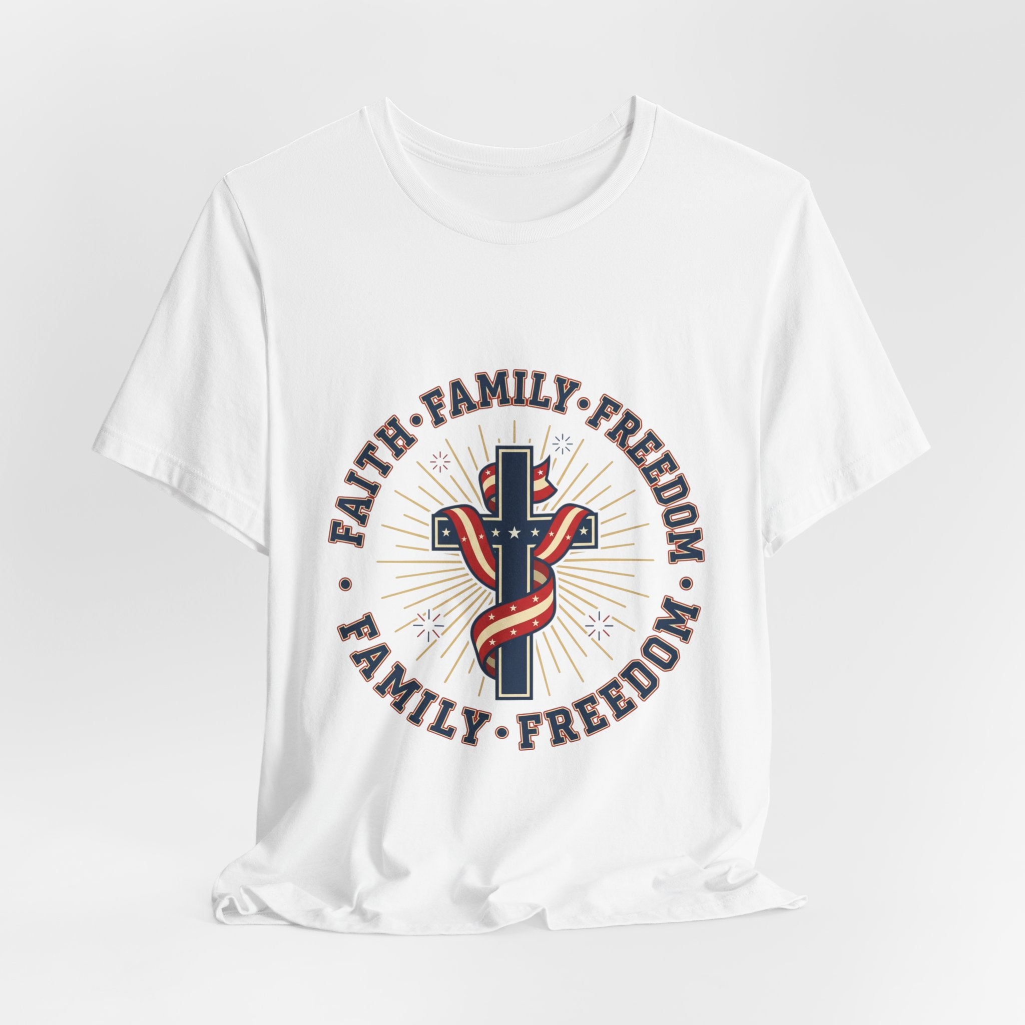 Faith Family Freedom Tee | Patriotic, Faith-Based July 4th