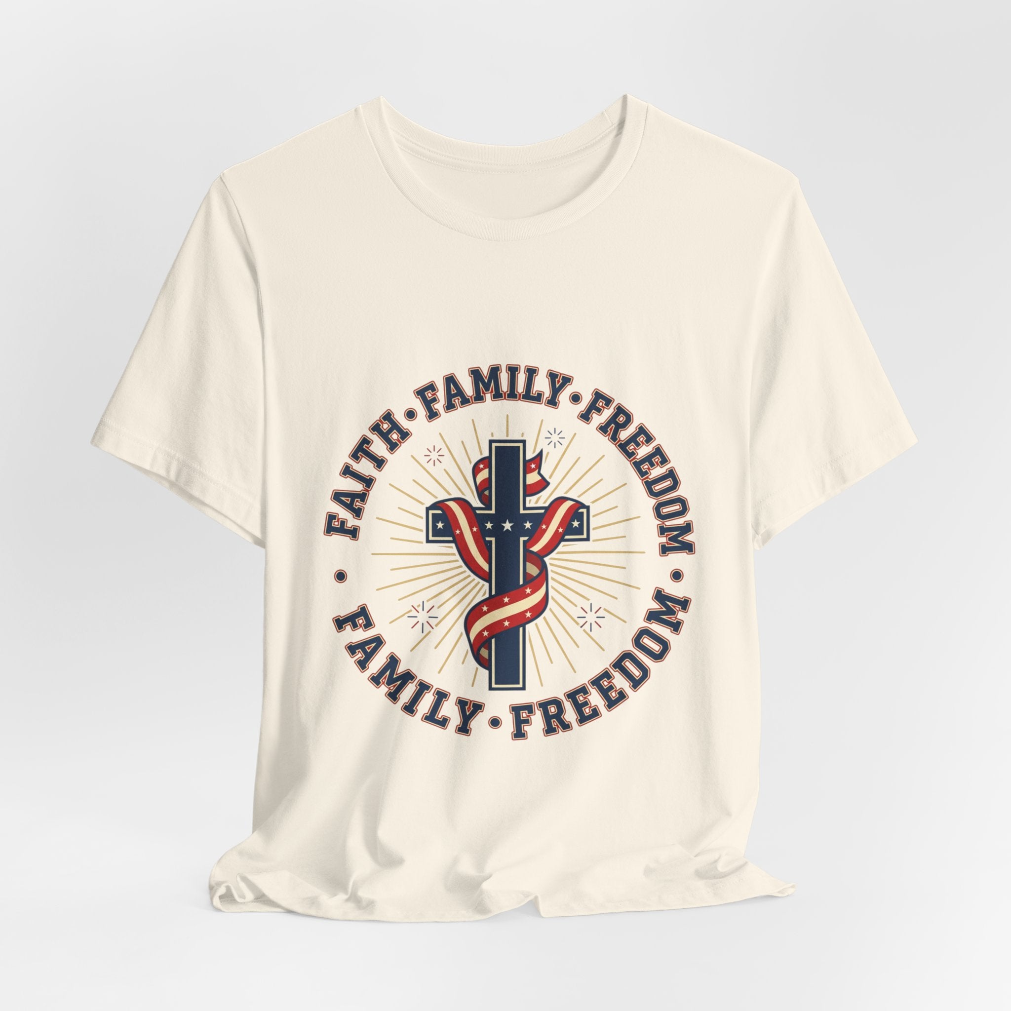 Faith Family Freedom Tee | Patriotic, Faith-Based July 4th