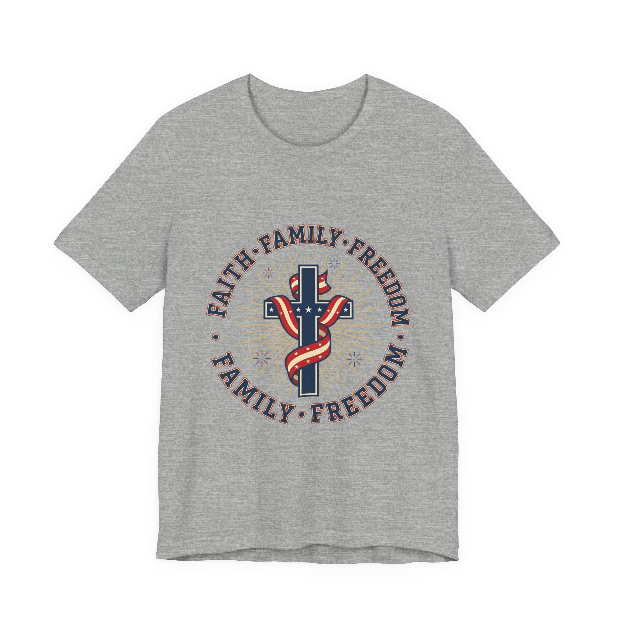 Faith Family Freedom Tee | Patriotic, Faith-Based July 4th